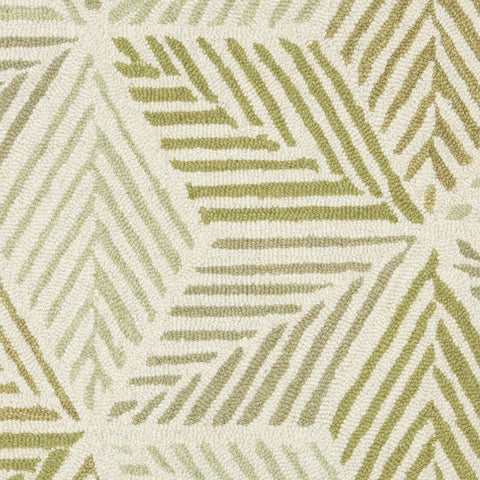 Karari Moss Hand Hooked Wool Rug Swatch