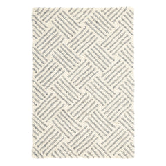 Layers Hand Hooked Wool Rug | Grey
