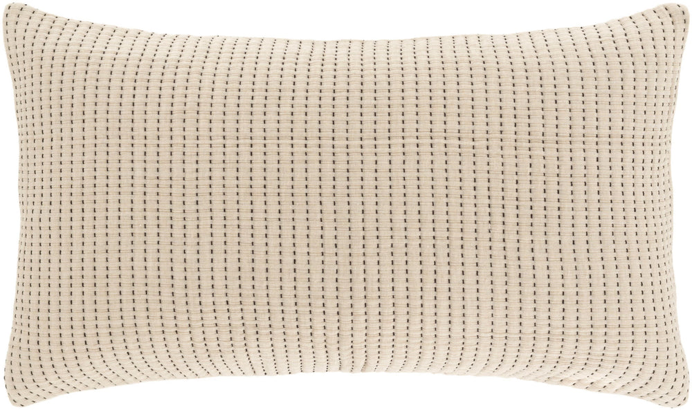 Pick Stitch Matelasse Sham | Natural