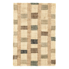 Mosaic Handwoven Jute Rug | Blue