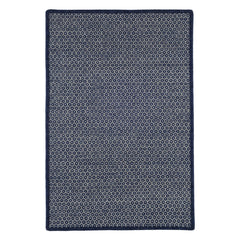 Honeycomb Handwoven Wool Custom Rug | Indigo/Grey