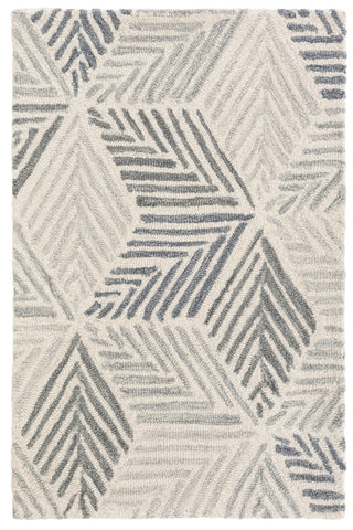 Karari Hand Hooked Wool Rug Swatch | Blue