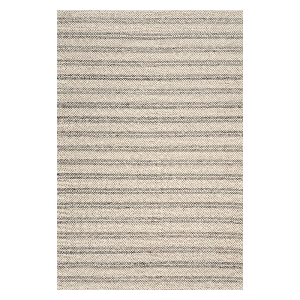 Venit Modern Striped Farmhouse Rug | Beige