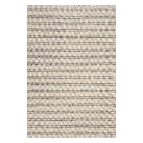 Venit Modern Striped Farmhouse Rug | Beige