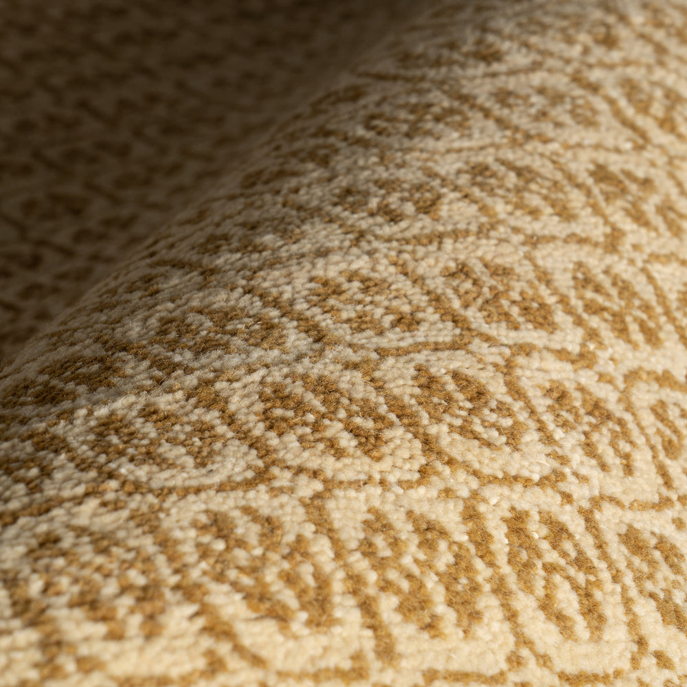 Tullie Hand Knotted Wool Rug Swatch | Ochre