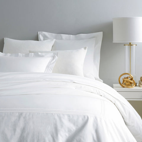 Trio White Duvet Cover