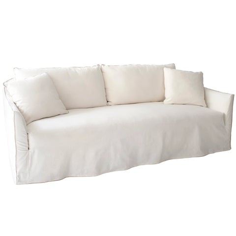 Bruna White Slipcovered Sofa