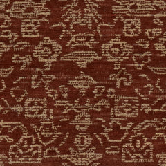 Quenl Vintage Handmade Wool Rug Swatch | Red