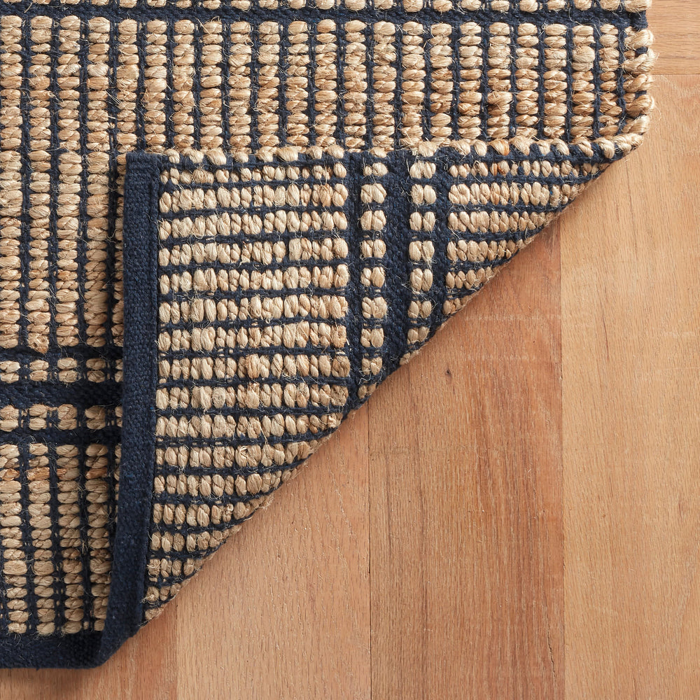 Arbor Handwoven Jute Rug | Navy
