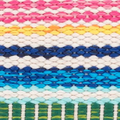 Bright Stripe Handwoven Indoor/Outdoor Rug Swatch