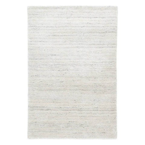 Nordic Hand Loom Knotted Performance Rug | White