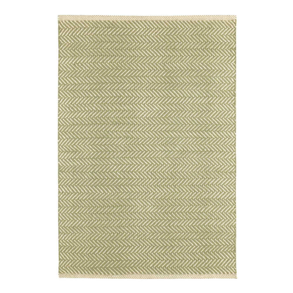 Herringbone Handwoven Cotton Rug | Sage