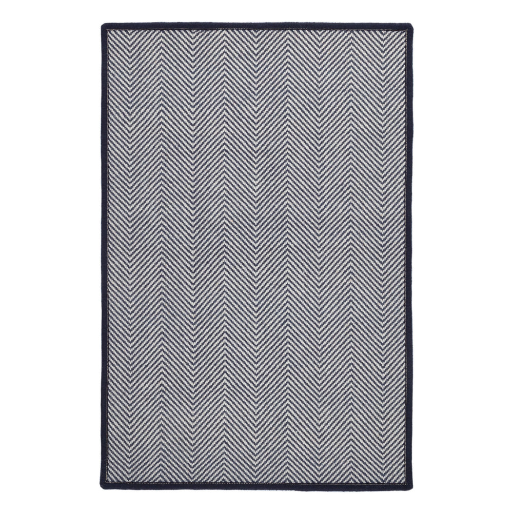 Batiste Woven Wool Custom Rug | Navy