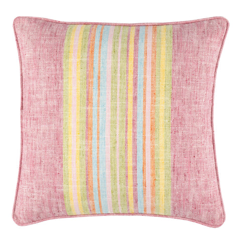 Clover Stripe Fuchsia Decorative Indoor/Outdoor Pillow Cover