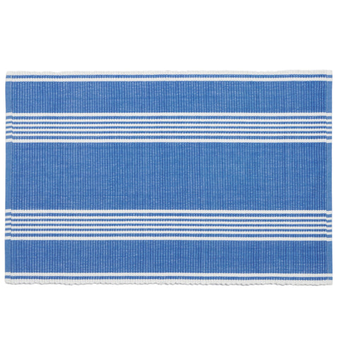 Bistro Stripe French Blue Placemat Set of 4