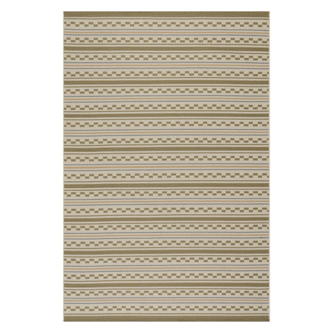 Caldera Modern Checkered Indoor/Outdoor Rug | Tan