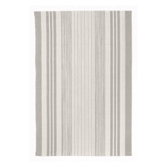 Quincy Stripe Platinum Handwoven Indoor/Outdoor Rug