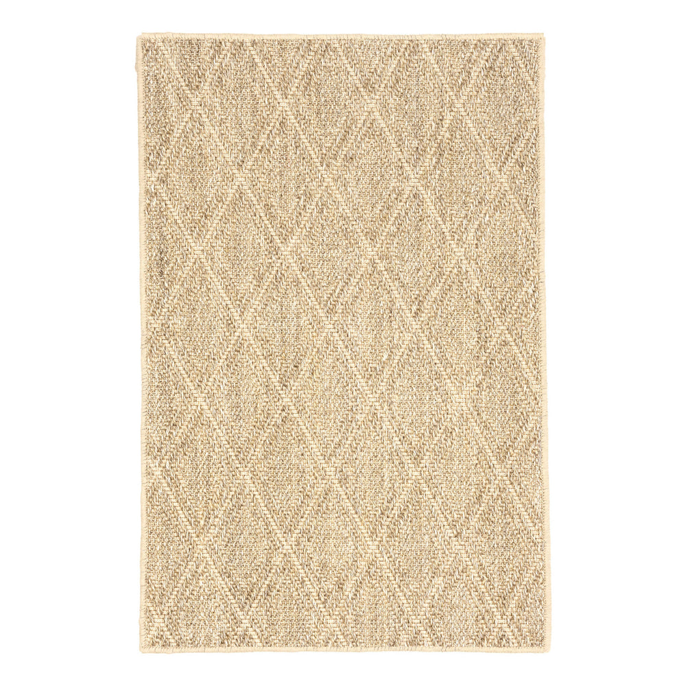 Diamond Woven Sisal Custom Rug | Sand