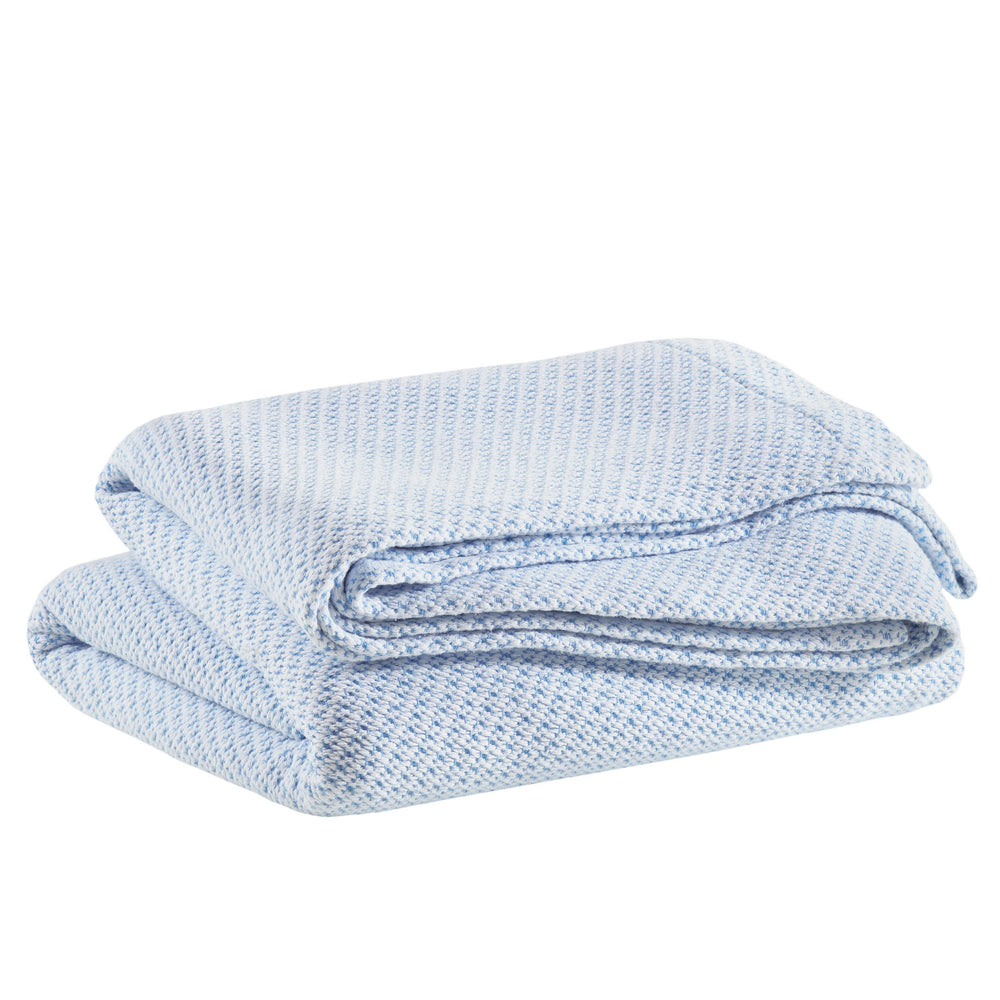 Quinn Cotton Blanket | French Blue