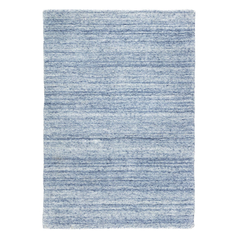 Nordic Blue Hand Loom Knotted Performance Rug