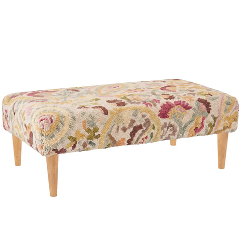 Ines Rug Ottoman | Multi