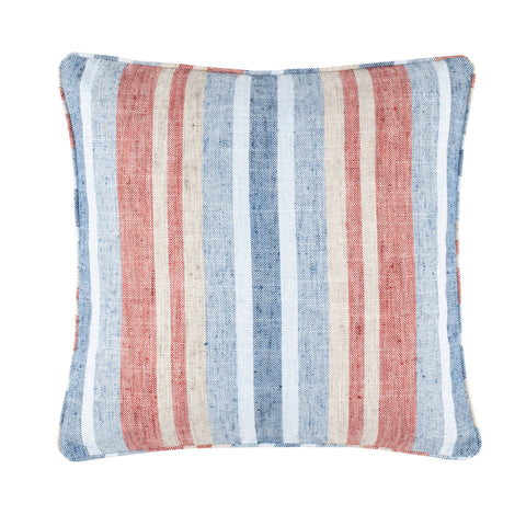 Miles Stripe Decorative Indoor/Outdoor Pillow Cover | Navy