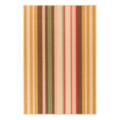 Sienna Stripe Multi Machine Washable Rug