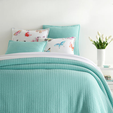 Boyfriend Soft Turquoise Matelasse Coverlet