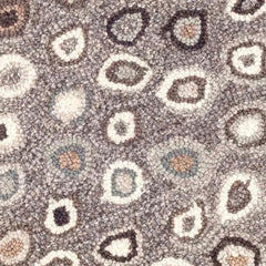Cat's Paw Hand Micro Hooked Wool Rug Swatch | Grey