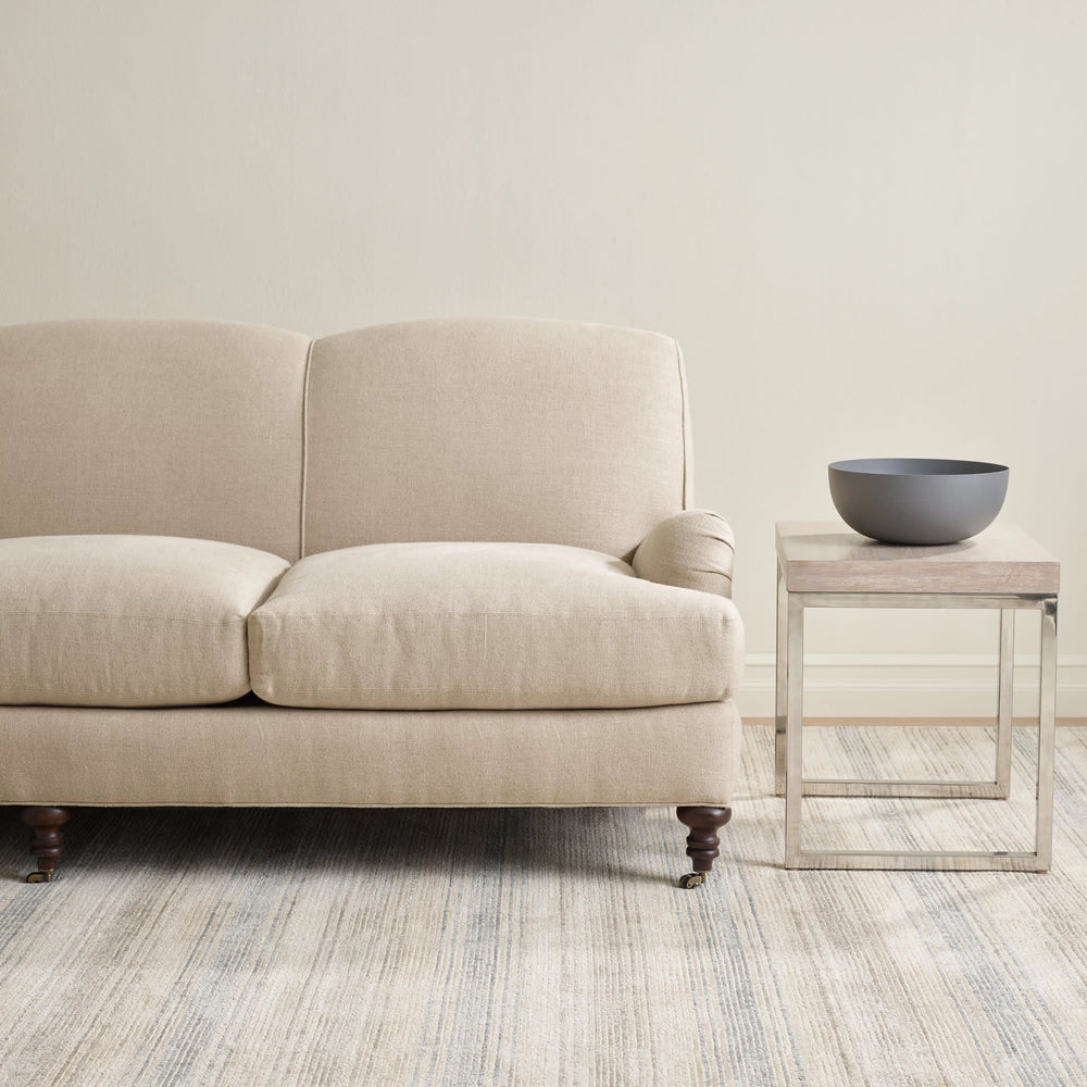 Moonshine Handwoven Cotton/Viscose Rug | Neutral