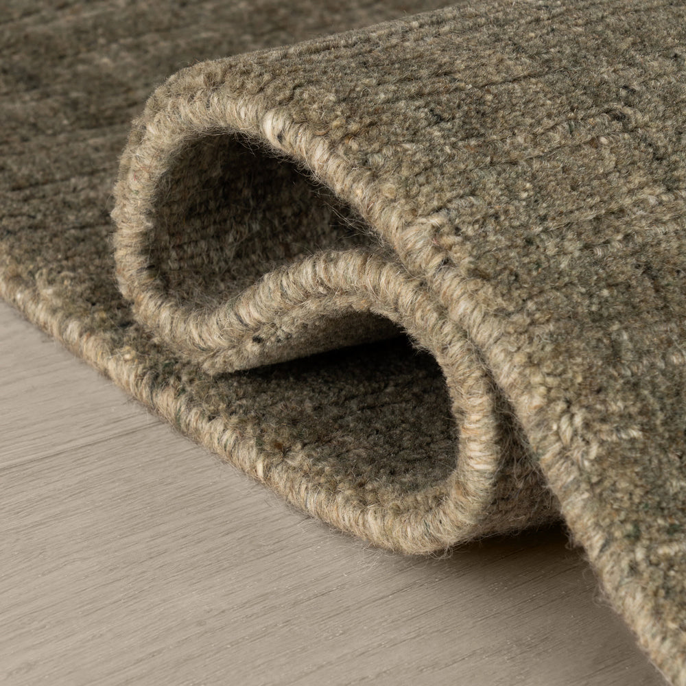 Hayes Hand Loomed Wool Rug | Green