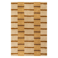 Saga Scandinavian Geometric Cotton Rug | Ivory