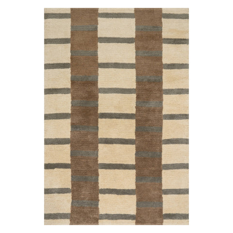 Saga Geometric Rug | Slate Blue