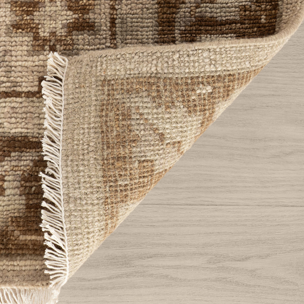 McGuire Hand Knotted Wool-Blend Rug | Sepia Brown