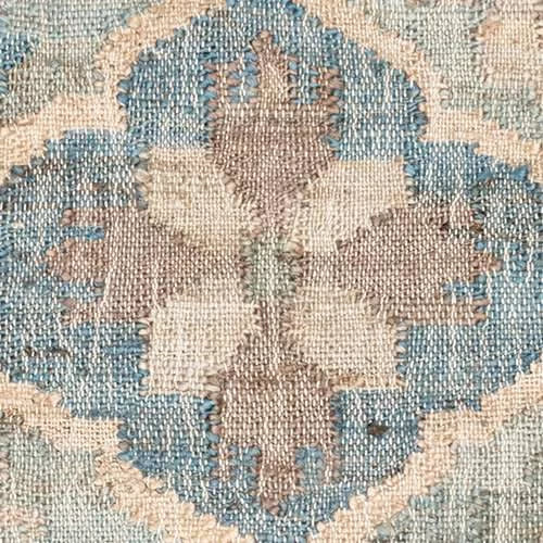 Pali Handwoven Jute Rug Swatch | Blue