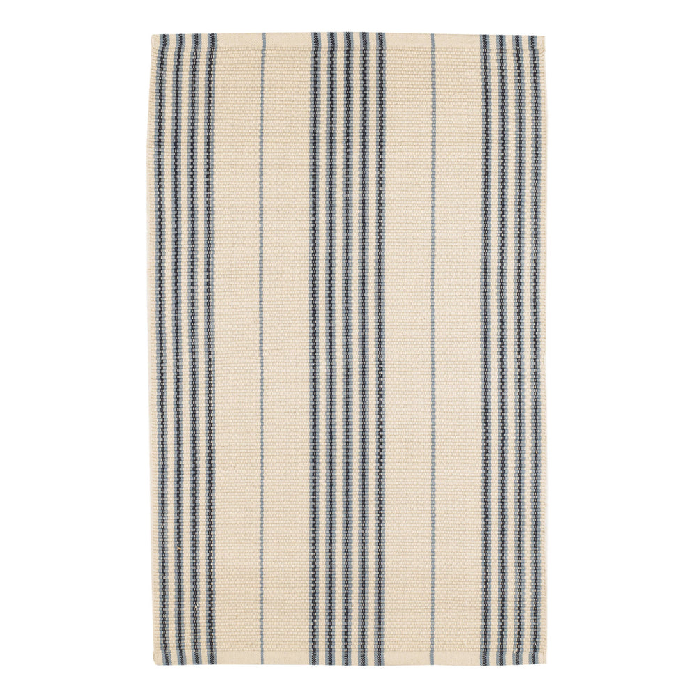 Conway Handwoven Cotton Rug | Blue
