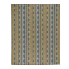 Button Grey Hand Micro Hooked Wool Rug