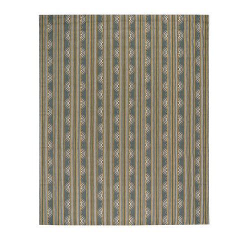 Button Hand Micro Hooked Wool Rug | Grey