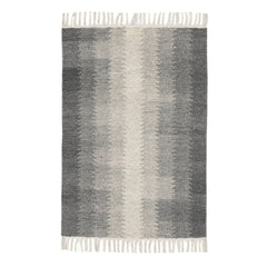 Ronan Ikat Handwoven Wool Rug | Grey