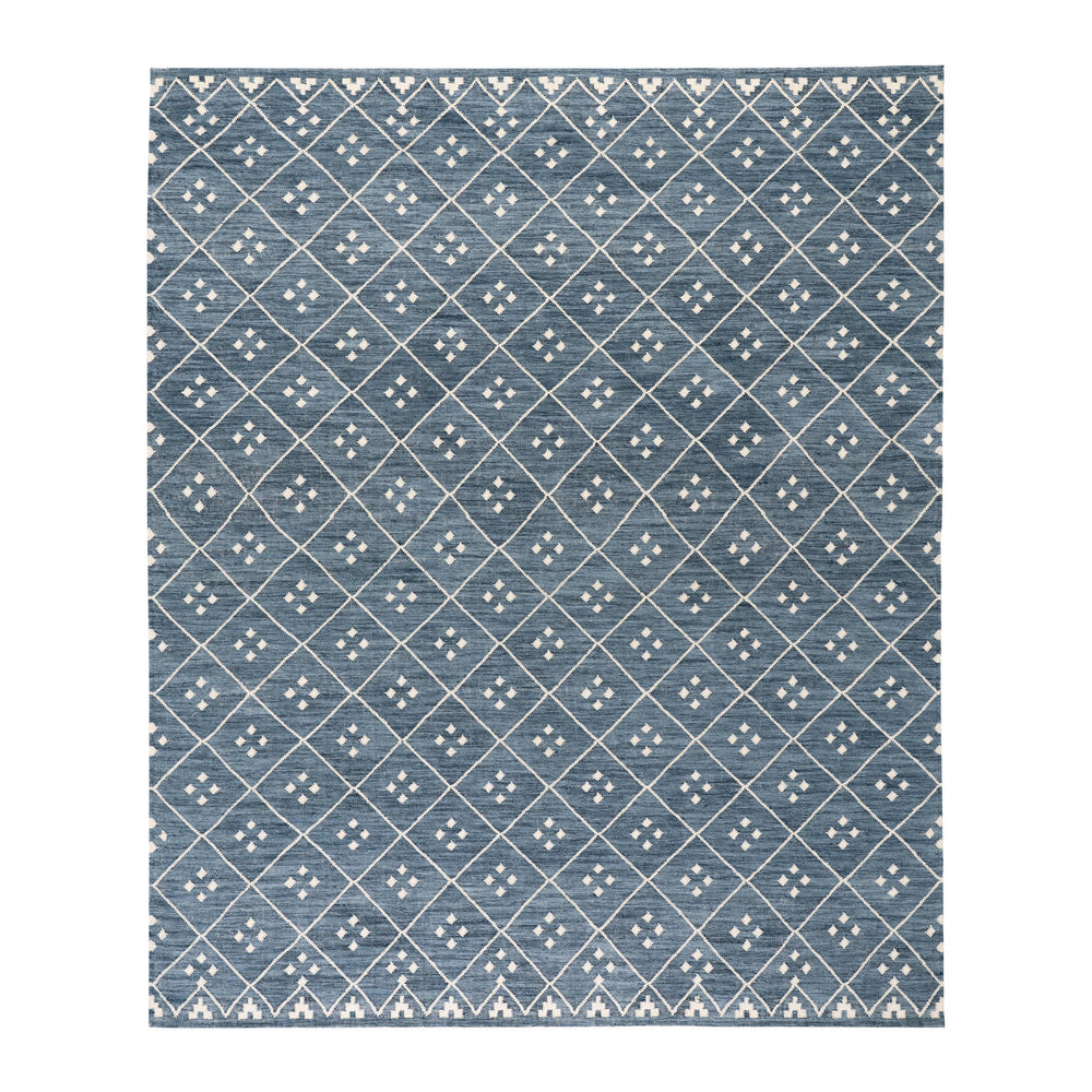 Kota Handwoven Wool Rug | Indigo
