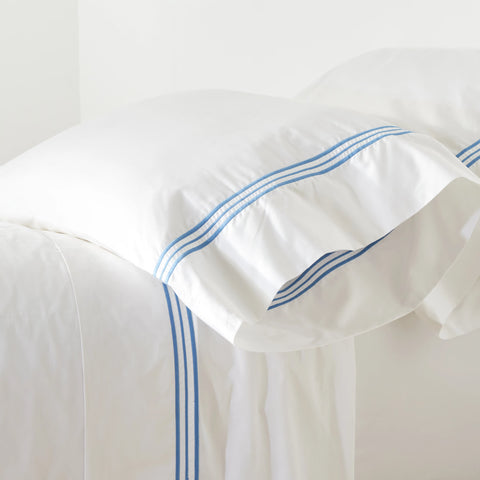 Trio French Blue Pillowcases (Pair)