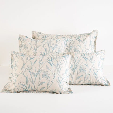 Margot Linen Pewter Blue Sham