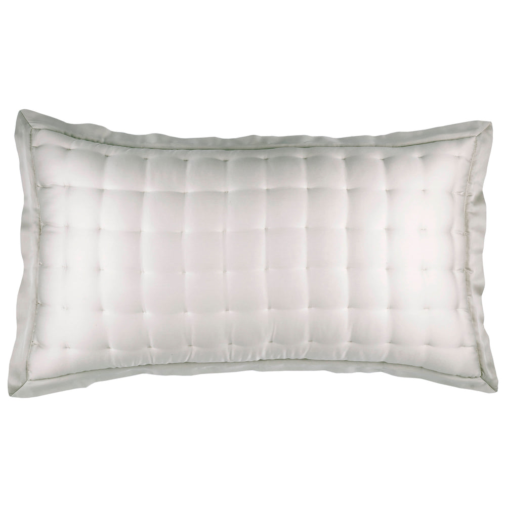 Silken Solid Puff Sham | Grey