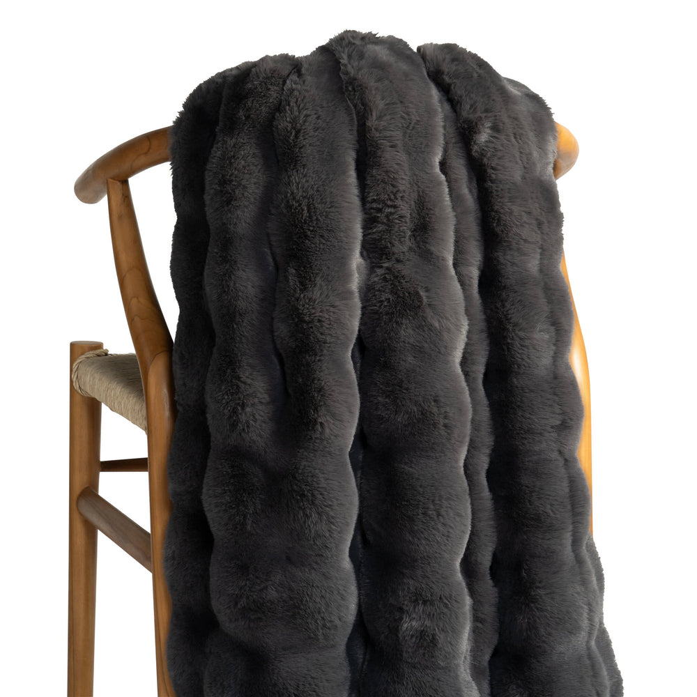 Fab Faux Throw | Shale