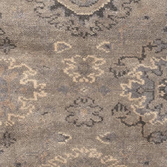 Lila Grey Hand Knotted Wool Rug Swatch