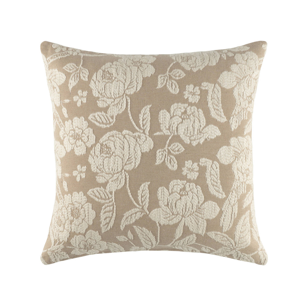 Cara Embroidered Decorative Pillow Cover | Natural