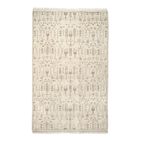 Dara Cream Hand Knotted Wool Rug