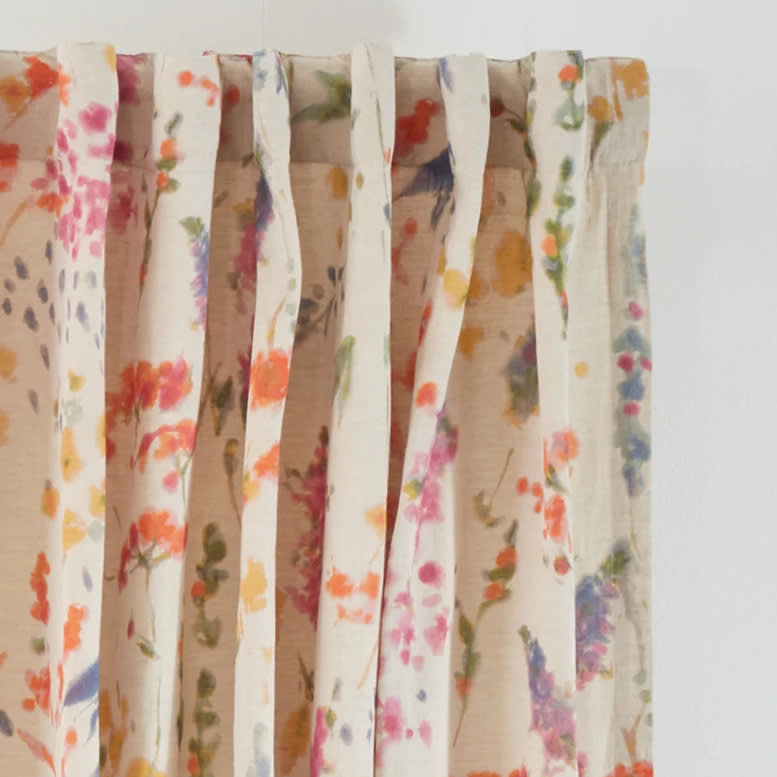 Pressed Flowers Curtain Panel | Multi