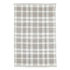 Tattersall Grey Handwoven Indoor/Outdoor Rug