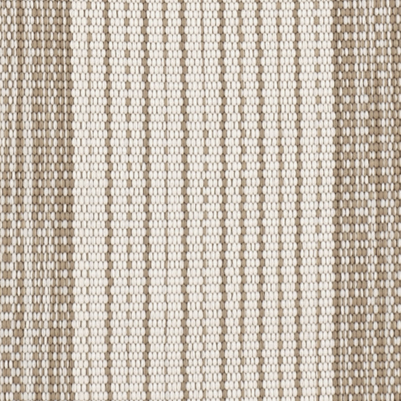 Quincy Stripe Handwoven Indoor/Outdoor Rug Swatch | Khaki